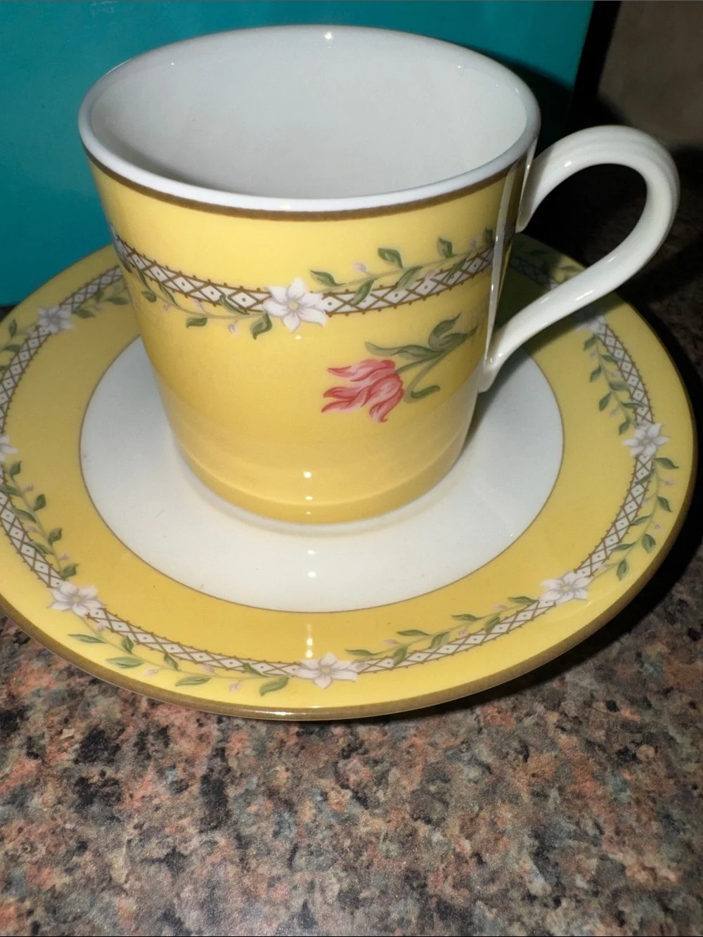 Tiffany & Co. Sybil Connolly Tulip Demitasse Cup & Saucer Set full inclusion.